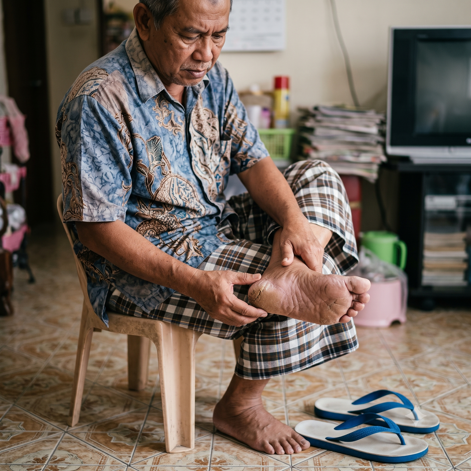 Malu pakai selipar terbuka kerana tumit kasar